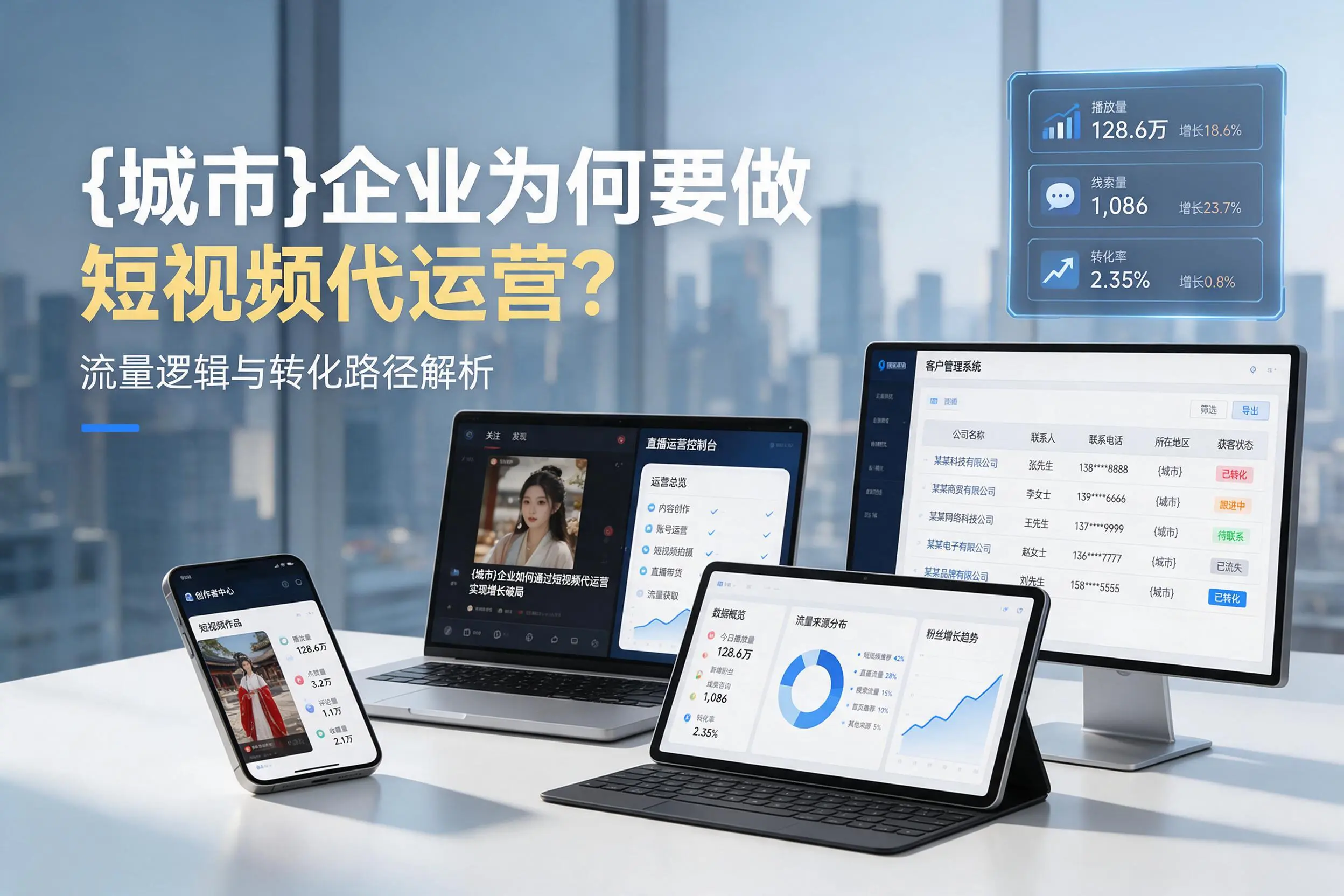 普洱企业为何要做短视频代运营？流量逻辑与转化路径解析