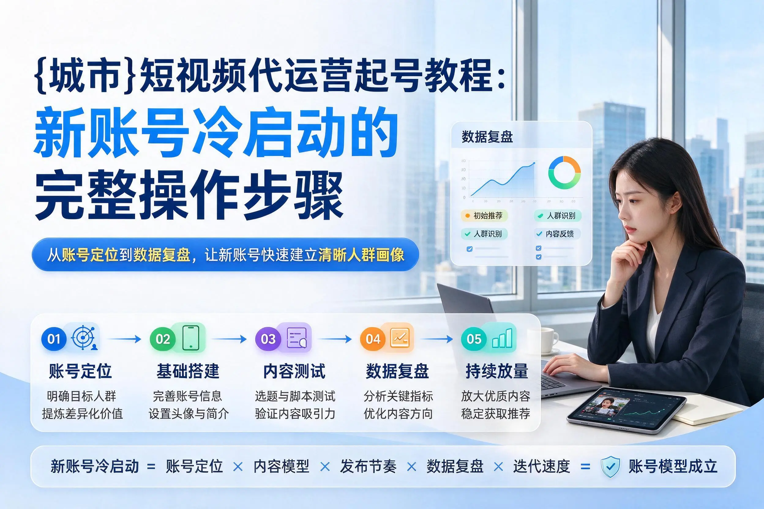 普洱短视频代运营起号教程：新账号冷启动的完整操作步骤