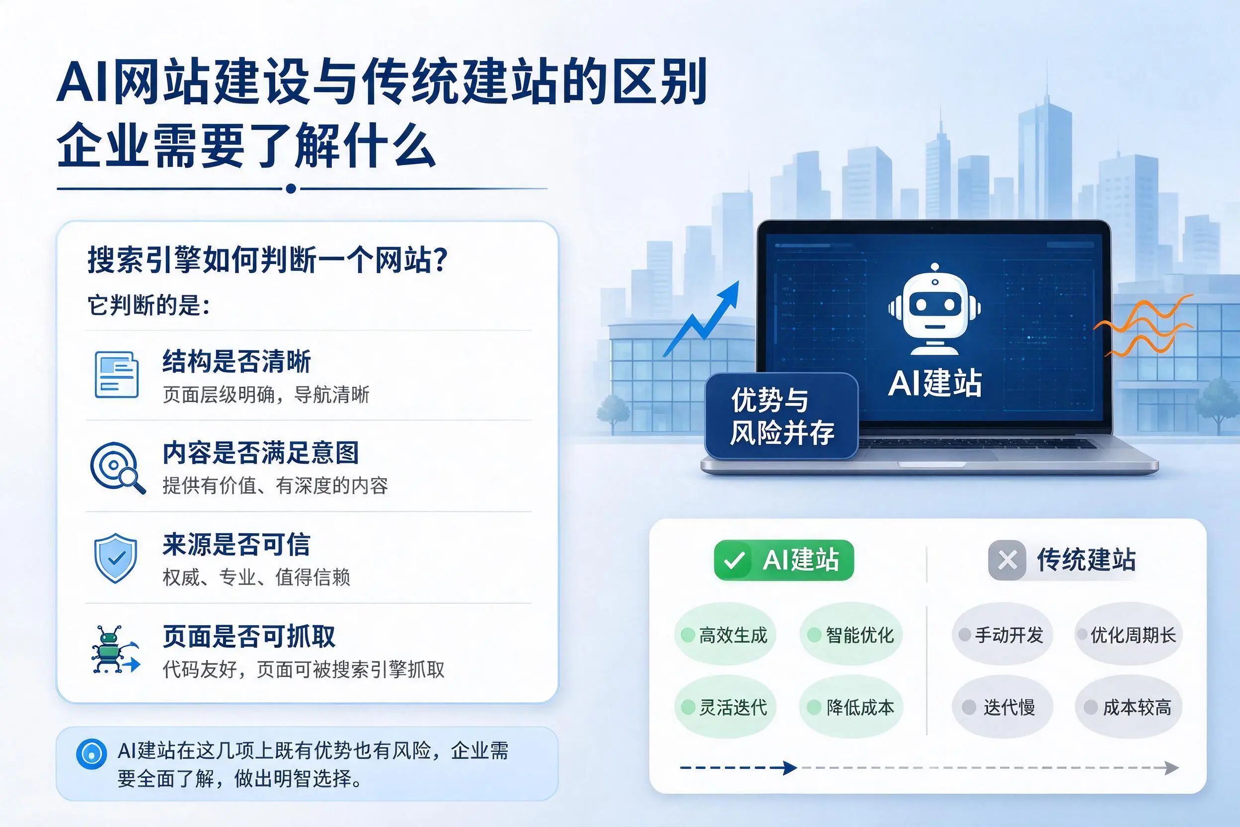 AI网站建设与传统建站的区别，普洱企业需要了解什么