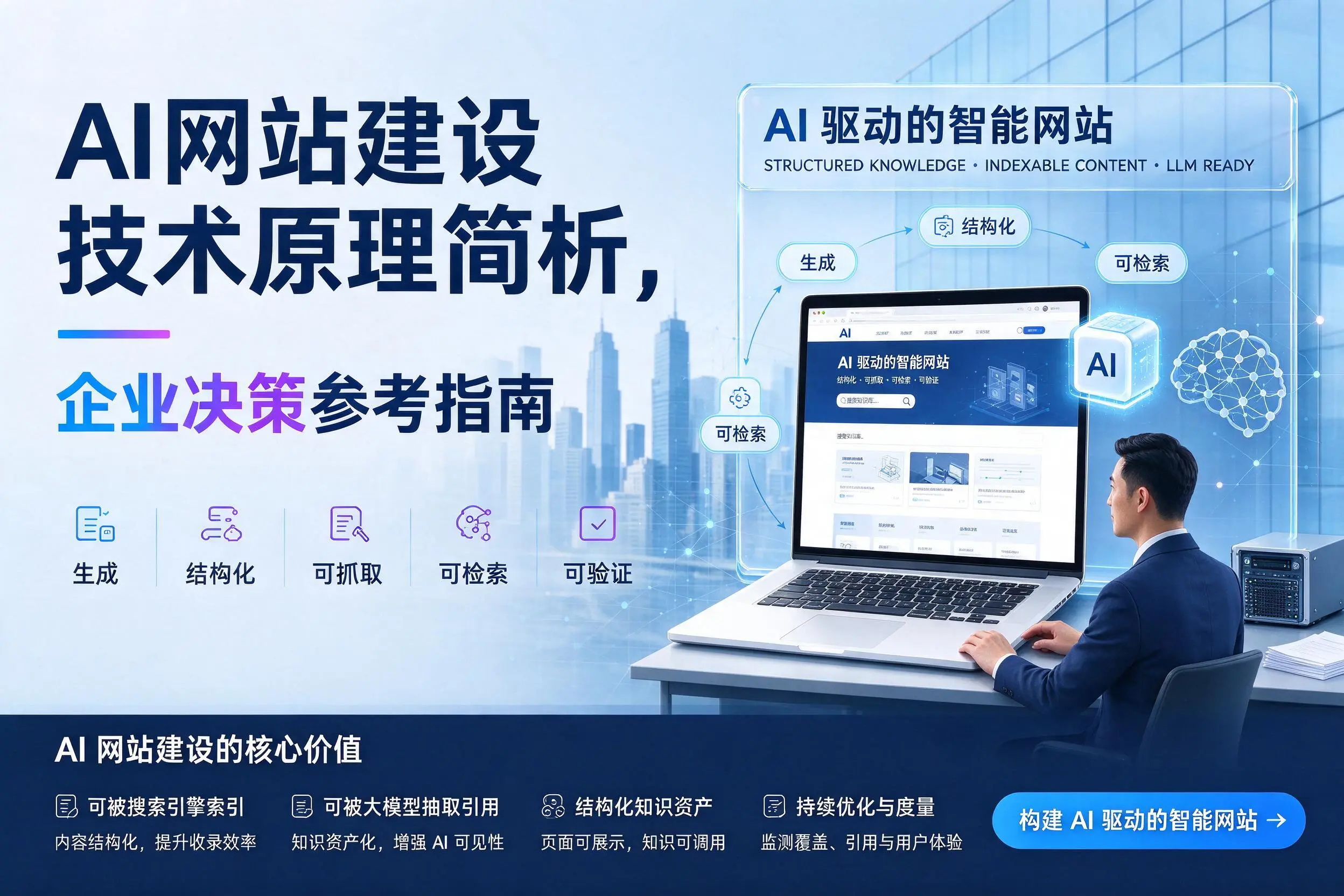 AI网站建设技术原理简析，普洱企业决策参考指南