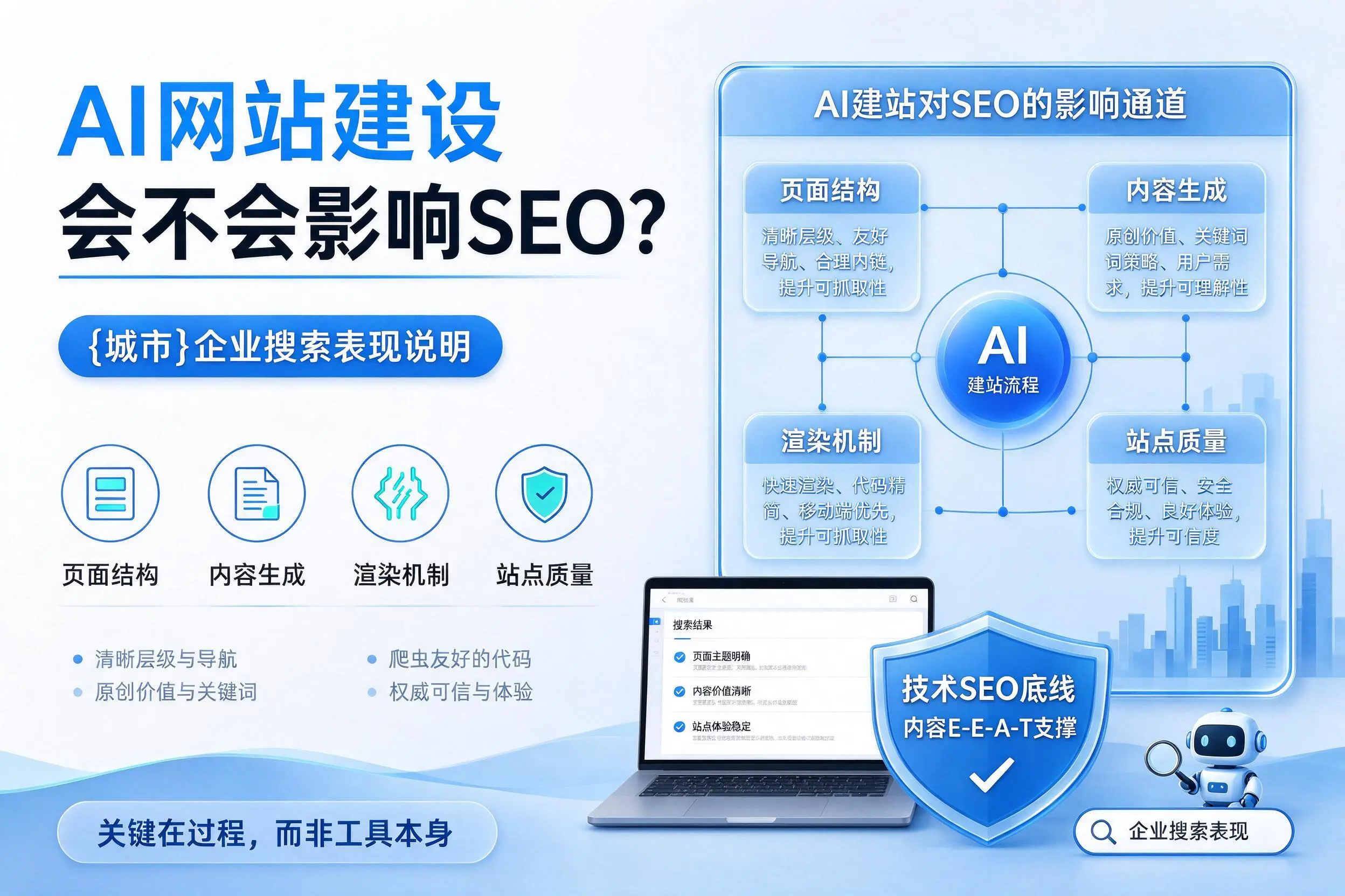 AI网站建设会不会影响SEO？普洱企业搜索表现说明