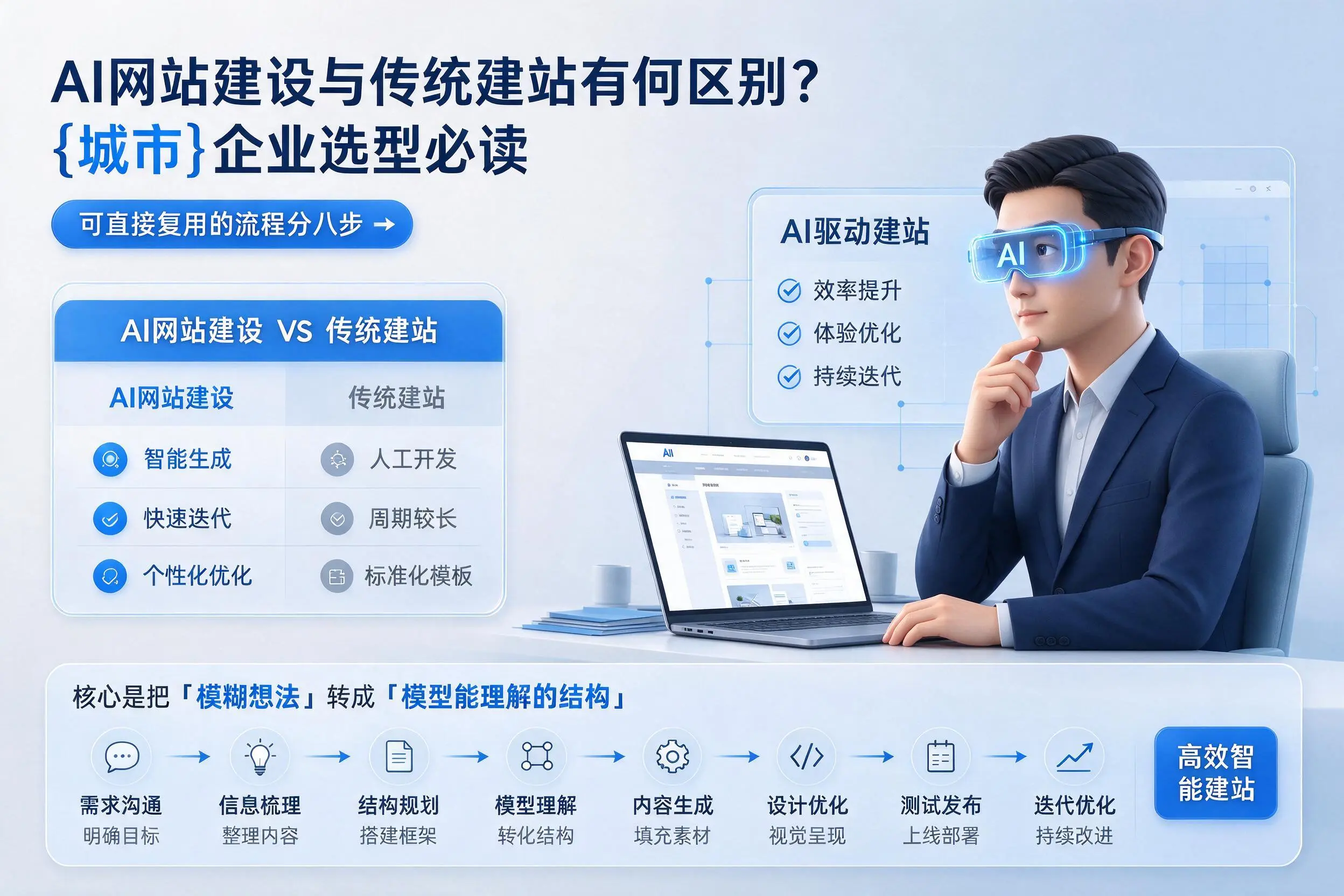 AI网站建设与传统建站有何区别？普洱企业选型必读