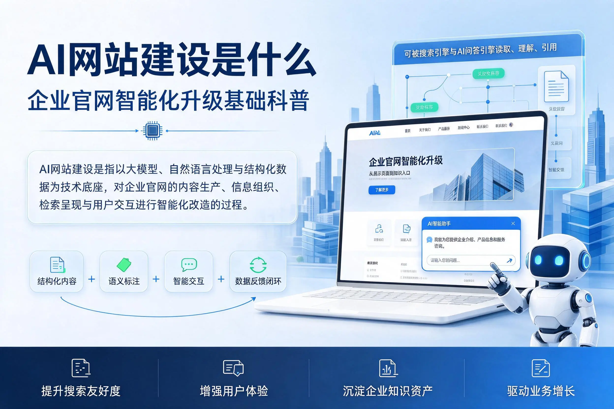 AI网站建设是什么：普洱企业官网智能化升级基础科普