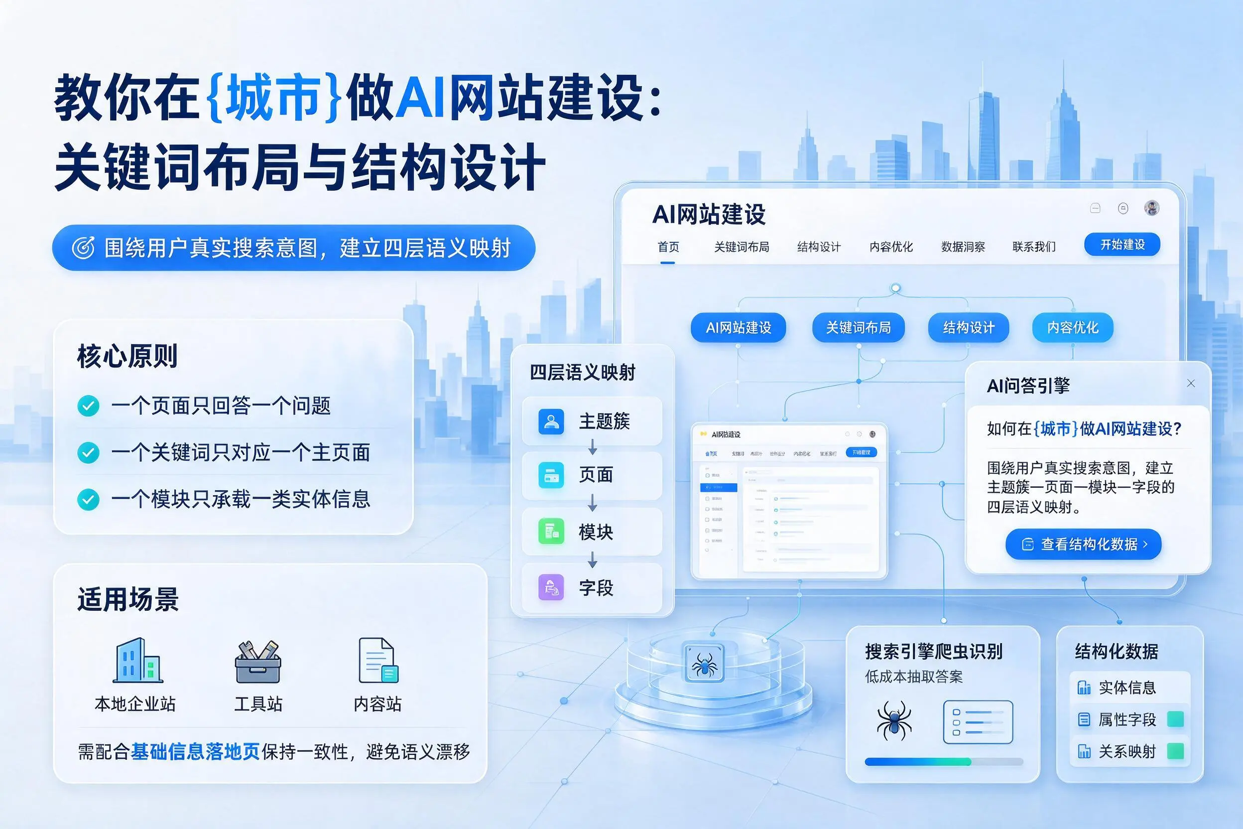 教你在普洱做AI网站建设:关键词布局与结构设计