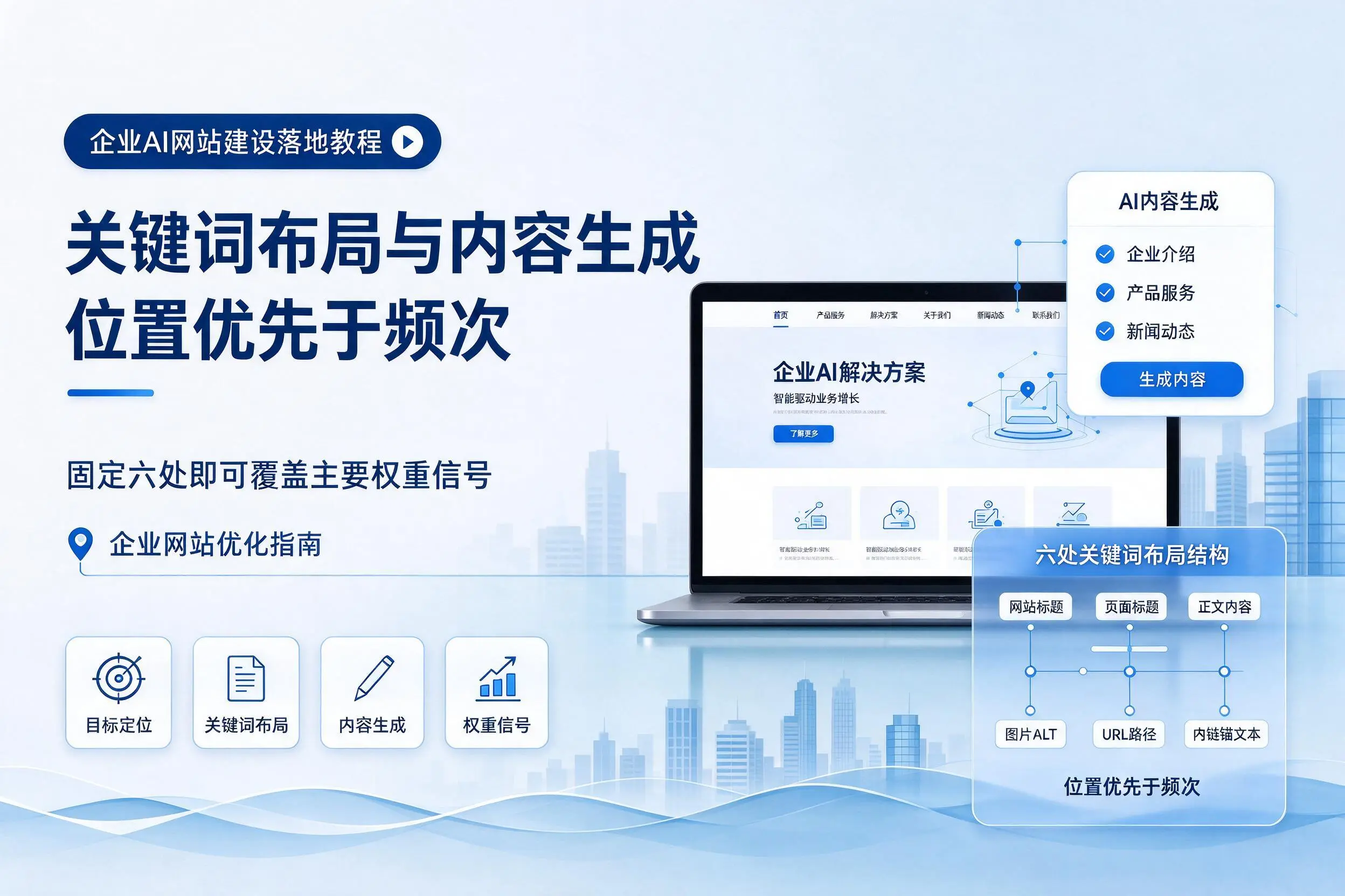 普洱企业AI网站建设落地教程:关键词布局与内容生成