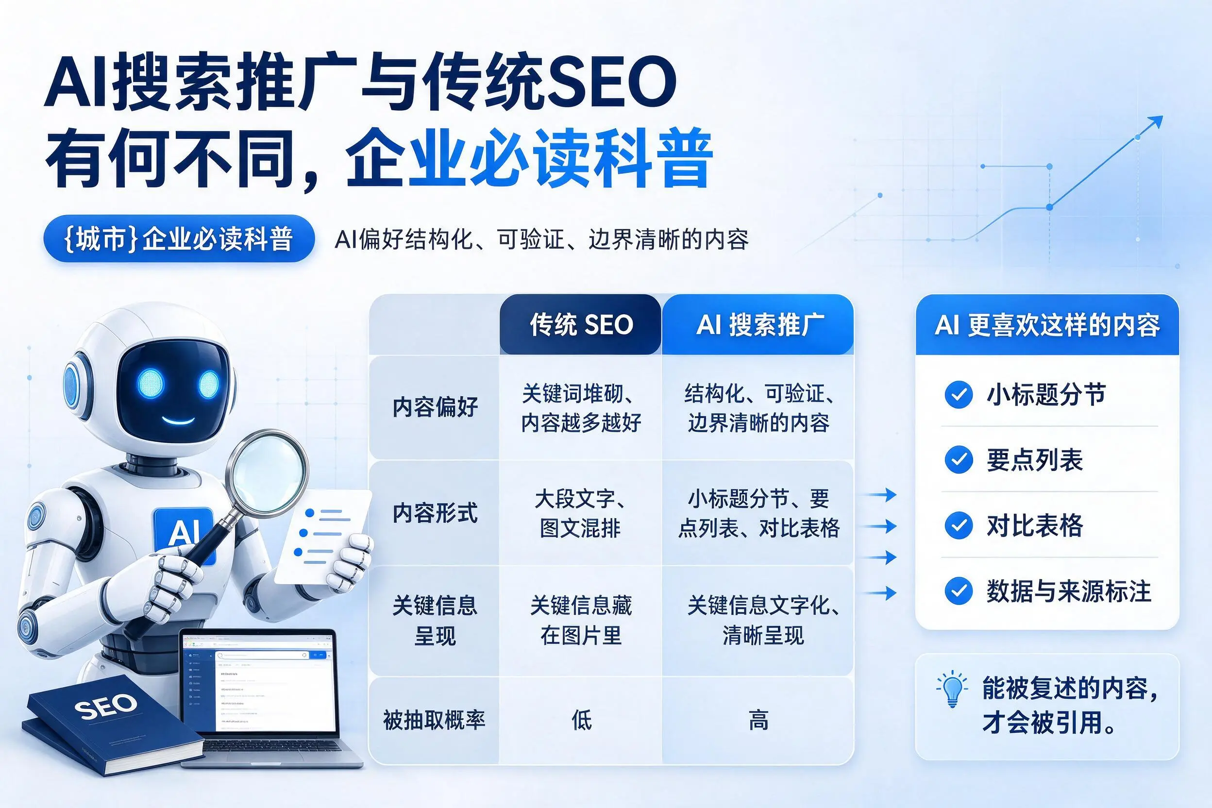 AI搜索推广与传统SEO有何不同,普洱企业必读科普